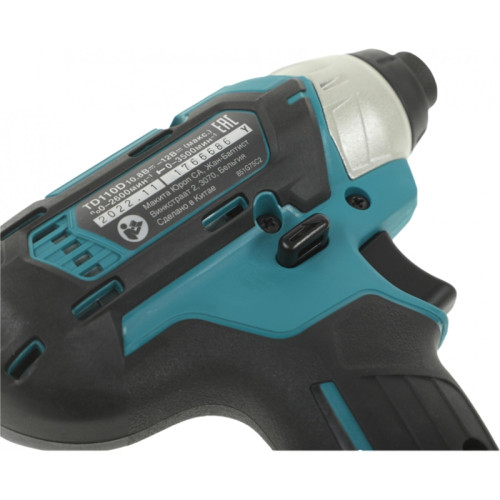 Шуруповерт Makita TD110DWAE аккум. патрон:держатель бит 1/4
