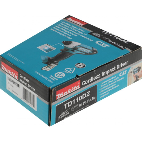 Шуруповерт Makita TD110DZ аккум. патрон:шестигр.1/4