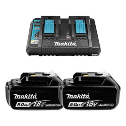 Батарея аккумуляторная Makita BL1850Bx2 LXT 18В 5Ач Li-Ion (З/У в компл.) (191L75-3)