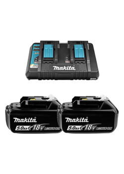 Батарея аккумуляторная Makita BL1850Bx2 LXT 18В 5Ач Li-Ion (З/У в компл.) (191L75-3)