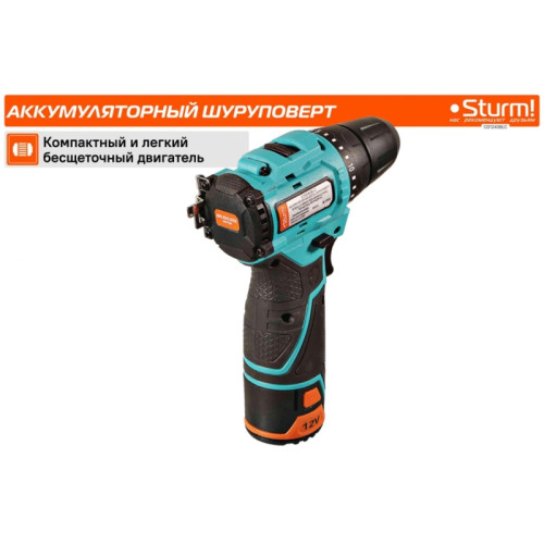 Шуруповерт Sturm! CD1240BLC аккум. патрон:быстрозажимной (кейс в комплекте) Шуруповерт Sturm! CD1240BLC аккум. патрон:быстрозажимной (кейс в комплекте)