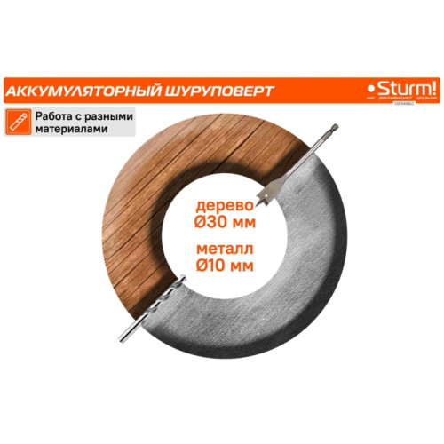 Шуруповерт Sturm! CD1240BLC аккум. патрон:быстрозажимной (кейс в комплекте) Шуруповерт Sturm! CD1240BLC аккум. патрон:быстрозажимной (кейс в комплекте)