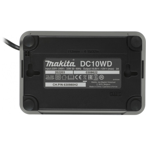 Шуруповерт Makita TD110DWAE аккум. патрон:держатель бит 1/4