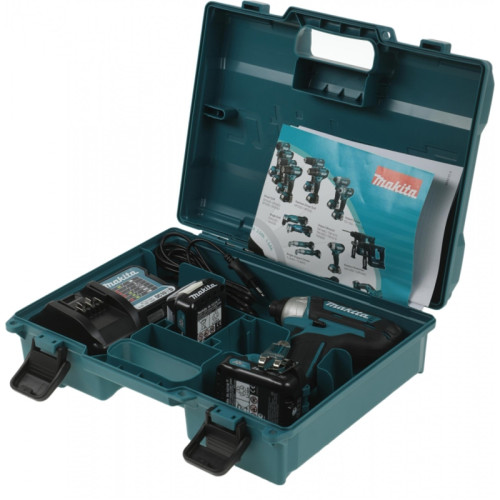 Шуруповерт Makita TD110DWAE аккум. патрон:держатель бит 1/4