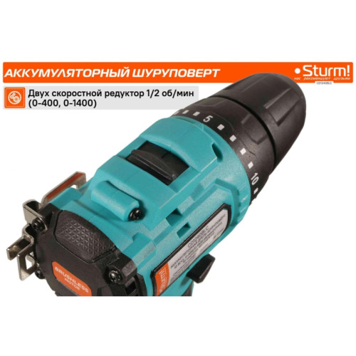 Шуруповерт Sturm! CD1240BLC аккум. патрон:быстрозажимной (кейс в комплекте) Шуруповерт Sturm! CD1240BLC аккум. патрон:быстрозажимной (кейс в комплекте)