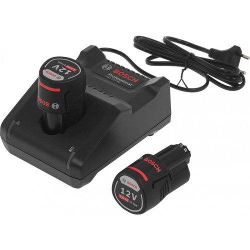 Батарея аккумуляторная Bosch GBA 12В 2Ач Li-Ion (З/У в компл.) (1600A019R8) Батарея аккумуляторная Bosch GBA 12В 2Ач Li-Ion (З/У в компл.) (1600A019R8)