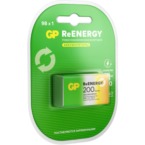 Аккумулятор GP 20R8H 9V Крона 9V NiMH 200mAh (1шт)