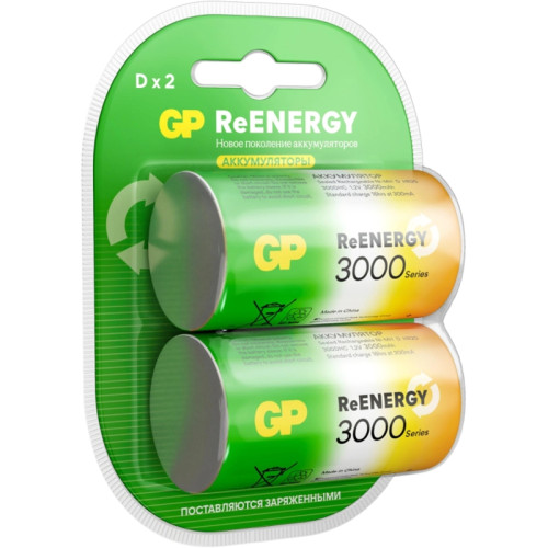 Аккумулятор GP 300DHC D NiMH 3000mAh (2шт) Аккумулятор GP 300DHC D NiMH 3000mAh (2шт)