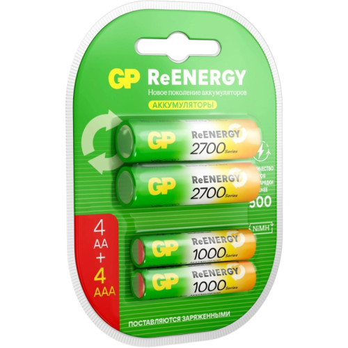 Аккумулятор GP 270AAHC АА+100AAAHC AAA NiMH 2650mAh (4шт)