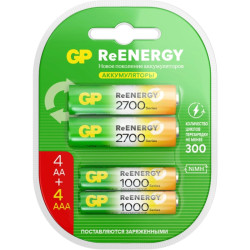 Аккумулятор GP 270AAHC АА+100AAAHC AAA NiMH 2650mAh (4шт)