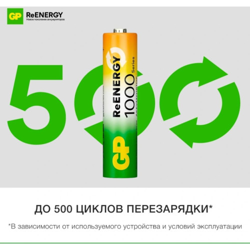 Аккумулятор GP 100AAAHCRGY-2CRCB2 AAA NiMH 930mAh (2шт)