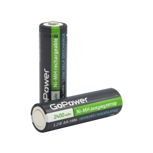 Аккумулятор предзаряженный RTU GoPower HR6 AA BL2 NI-MH 2400mAh (2/20/240) блистер (2 шт.) Аккумулятор предзаряженный RTU GoPower HR6 AA BL2 NI-MH 2400mAh (2/20/240) блистер (2 шт.)