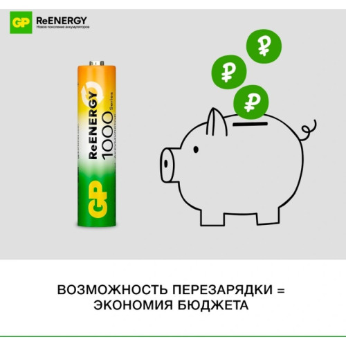 Аккумулятор GP 100AAAHC AAA NiMH 930mAh (4шт)