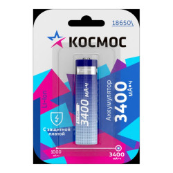 Аккумулятор/ Аккумулятор 3400мАч 18650 Li-ion 1BL