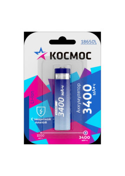 Аккумулятор/ Аккумулятор 3400мАч 18650 Li-ion 1BL