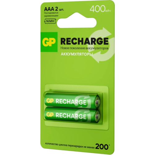 Аккумулятор GP Smart Energy 40AAAHCV-2CRSBC2 AAA NiMH 400mAh (2шт)