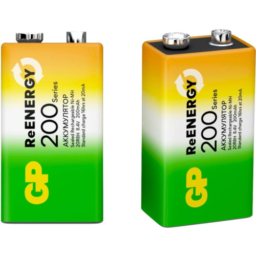 Аккумулятор GP 20R8H 9V Крона 9V NiMH 200mAh (1шт)