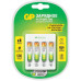 Зарядное устройство GP Rechargeable E411/100AAAHCCS-2CR1 AA/AAA NiMH 1000mAh (4шт) блистер Зарядное устройство GP Rechargeable E411/100AAAHCCS-2CR1 AA/AAA NiMH 1000mAh (4шт) блистер
