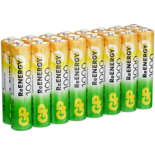 Аккумулятор GP 100AAAHCRGY-B AAA NiMH 1000mAh (16шт) спайка