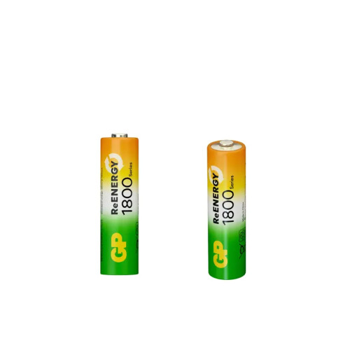 Перезаряжаемые аккумуляторы GP ReEnergy 180AAHC AA, емкость 1800 мАч - 2 шт. в клемшеле