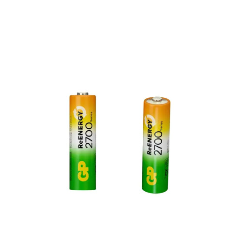 Перезаряжаемые аккумуляторы GP ReEnergy 270AAHC AA, емкость 2650 мАч - 2 шт. в клемшеле