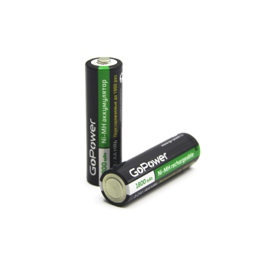 Аккумулятор бытовой GoPower HR6 AA BL2 NI-MH 1800mAh (2/20/240) блистер (2 шт.)