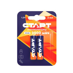 Аккумулятор СТАРТ Ni-MH  HR6 AA 2500mAh BL2 (2 шт.)