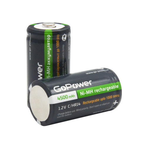 Аккумулятор бытовой GoPower HR14 C BL2 NI-MH 4500mAh (2/12/96) блистер (2 шт.)