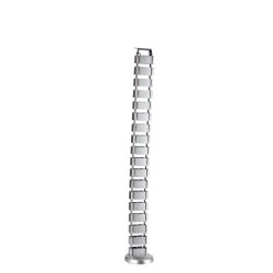 Donel Кабель-канал вертикальный гибкий SquareDesign, пластик, серебро, длина 0.792м