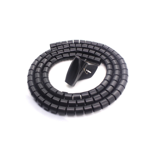 Donel Пластиковый органайзер для кабеля, диаметр 28мм, длина 2м, черный (без инструмента)