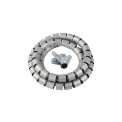 Donel Пластиковый органайзер для кабеля, диаметр 28мм, длина 2м, серый (без инструмента)