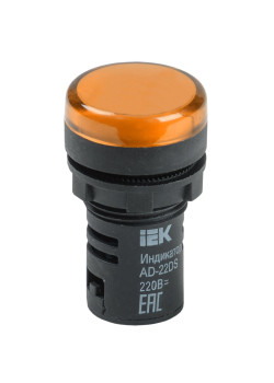 Лампа/ Лампа AD-22DS LED матрица 22мм желтый 230В