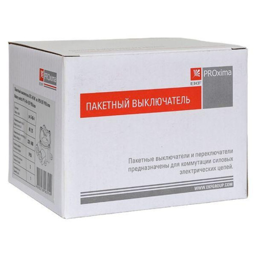 Выключатель пакетный/ Выключатель пакетный ПВ 3-40 М1 пл. IP56 PROxima Выключатель пакетный/ Выключатель пакетный ПВ 3-40 М1 пл. IP56 PROxima