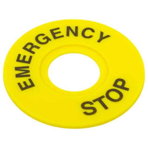 Табличка для кнопок 22 мм EMERGENCY STOP Табличка для кнопок 22 мм EMERGENCY STOP