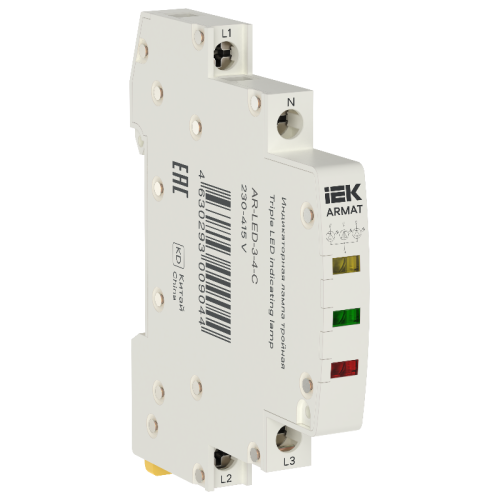 ARMAT Лампа инд. тройная LED 230-415В AC 1 ж/з/кр IEK