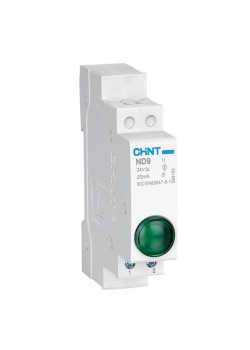 Индикатор/ Индикатор ND9-1/g зеленый AC/DC230В LED R