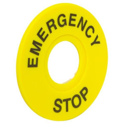 Табличка для кнопок 22 мм EMERGENCY STOP