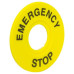 Табличка для кнопок 22 мм EMERGENCY STOP Табличка для кнопок 22 мм EMERGENCY STOP