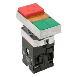 Кнопка/ Кнопка LAY5-BW8465 I-O прямоугольная 230В NO+NC PROxima