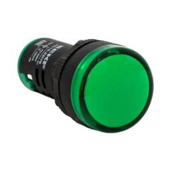 Лампа/ Лампа AD16-22HS LED матрица 22мм зеленый