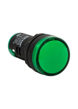 Лампа/ Лампа AD16-22HS LED матрица 22мм зеленый