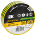 Изолента 0,18х19мм желто-зеленая 20м IEK