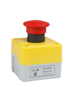 Пост кноп авар стоп OptiSignal D22 C5-BK-1-ESTR-02 2НЗ возв пов XALK178F