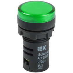 Лампа/ Лампа AD22DS LED матрица 22мм зеленая 24В AC/DC