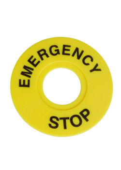 Бирка/ Бирка ''Стоп'' OptiSignal D22 A45-MH2260 круглая 60мм (EMERGENCY STOP) ZBY9320