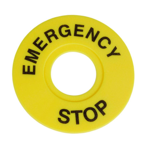 Бирка/ Бирка ''Стоп'' OptiSignal D22 A45-MH2260 круглая 60мм (EMERGENCY STOP) ZBY9320