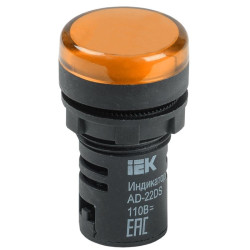 Лампа/ Лампа A22DS LED матрица 22мм желтая 24В AC/DC