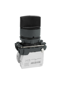Переключатель/ Переключатель OptiSignal D22 C5-S-33 3 поз с фиксацией пластик 2НО XB5AD33