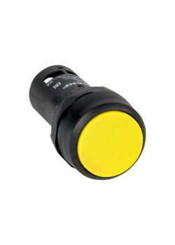 Кнопка SW2C-11 желтая б/п 1з+1р IP54