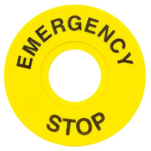Табличка для кнопок 22 мм EMERGENCY STOP Табличка для кнопок 22 мм EMERGENCY STOP